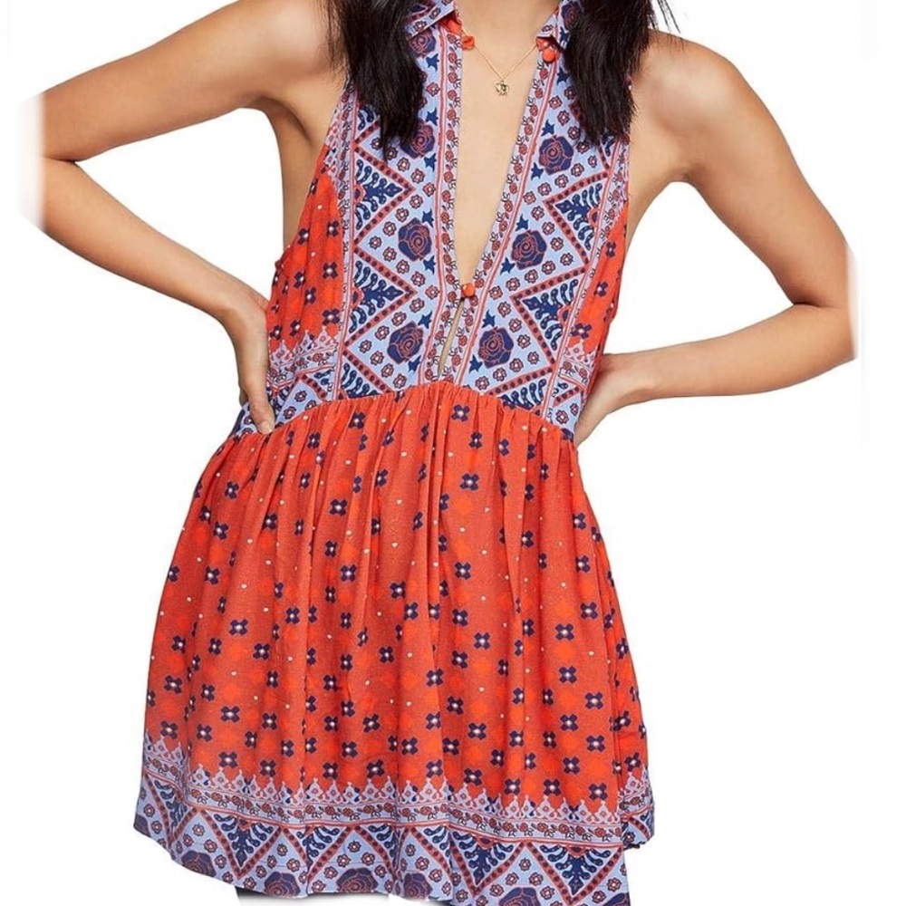 Free People Charlotte Printed Sleeveless Top